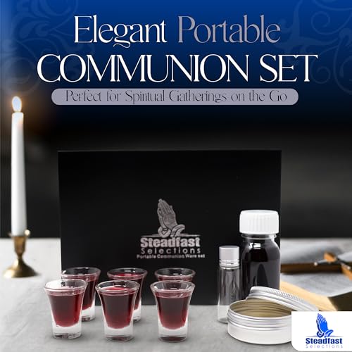 Steadfast Selections Portable Communion Set for Travel, Home, and Wedding - Communion Kits for Home Visits - Image 3
