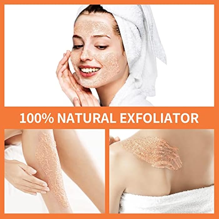 YAFUSIPE Vitamin C and Retinol Facial Scrub Face Scrubs Exfoliating Face Wash Vitamin C Facial Body Scrub Microdermabrasion Exfoliator for Blackhead Ingrown Hair KP Bump Eraser Exfoliant 3.5OZ - Image 3