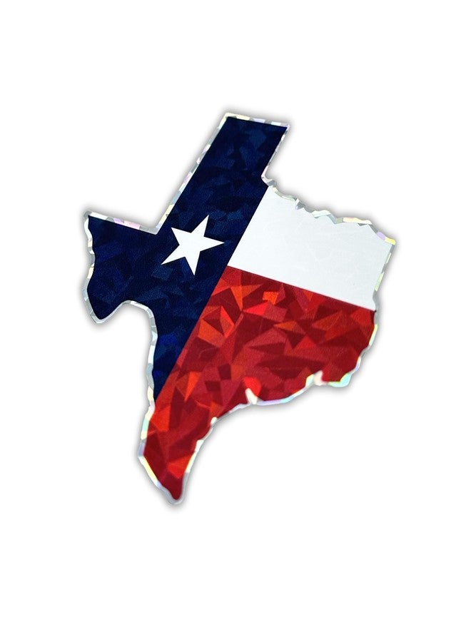 Elektroplate Shape of Texas State Flag Automotive Reflective Decal (3.25” x 3.25”) | Premium All-Weather Sticker for Car, Water Bottle, Laptop, Phone & More | Made in the USA - Image 4
