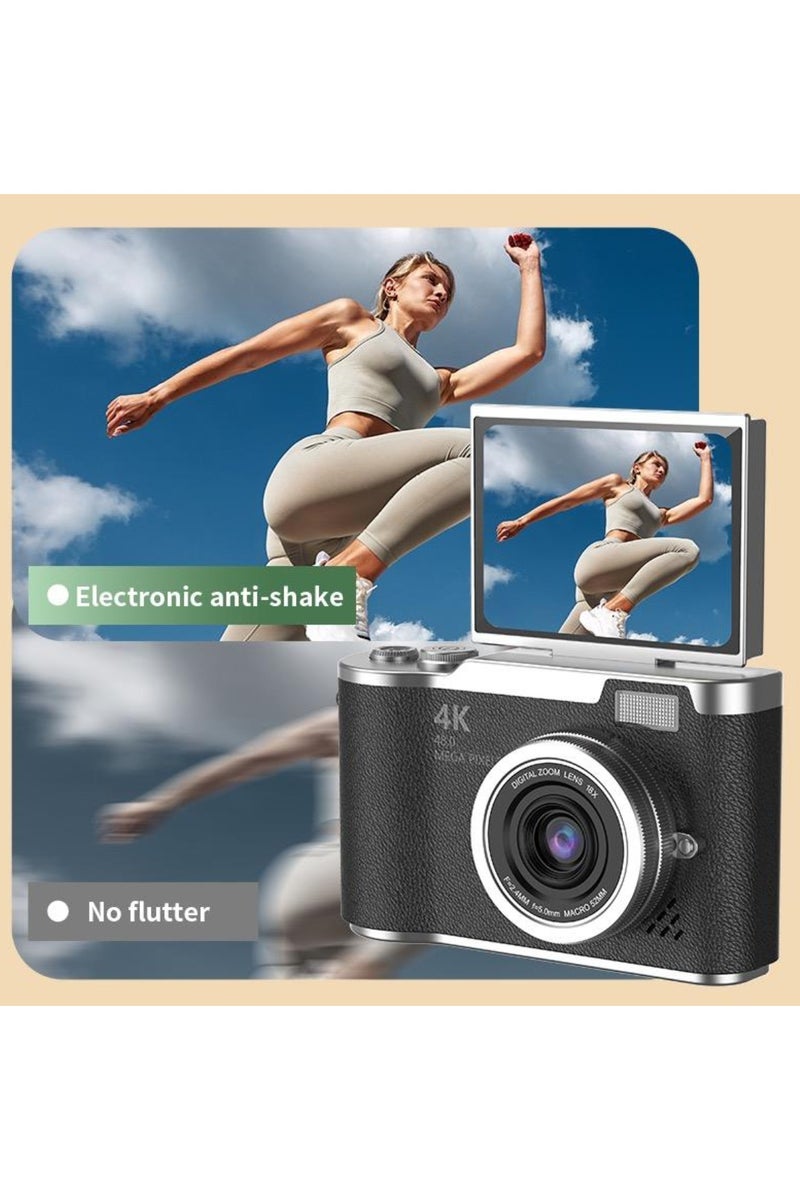 Tradeo Kids Digital Camera 16x Zoom Anti Shake 2.4" 180° Flip Screen Compact Cameras for Photography Toys for Ages 8-13 - Image 5