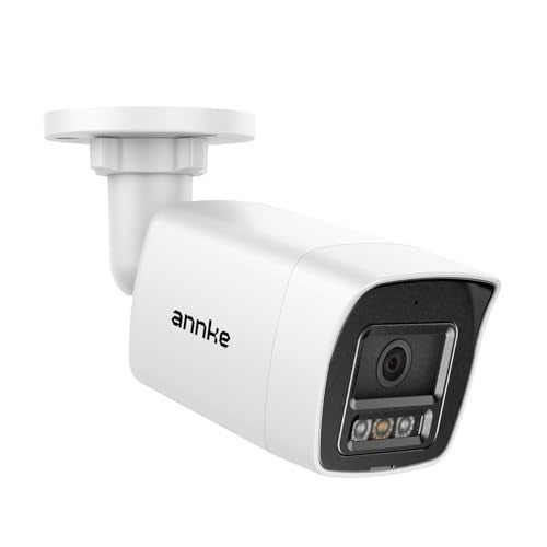 ANNKE Security 4K 8MP PoE Camera, Surveillance Outdoor AI IP Cam with Mic/Audio, AI Human/Vehicle Detection, Smart Dual Light, IP67, H.265+, Up to 512GB Storage, 4mm Lens, Color Night Vision - Image 1