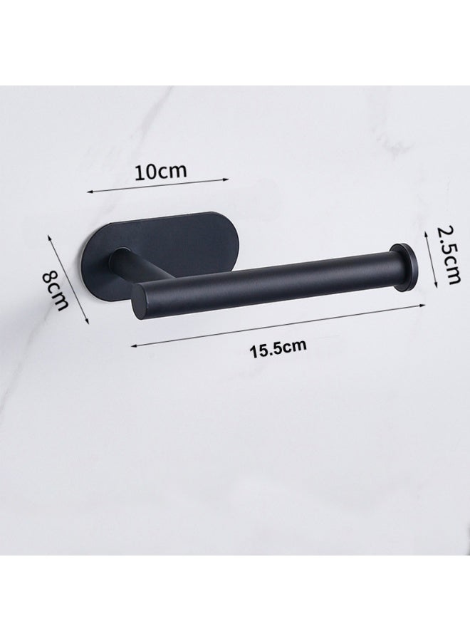 حامل مناديل ورقية من الفولاذ المقاوم للصدأ بدون مثقاب، حامل مناديل ورقية على الحائط، رفوف حائطية لفة ورق الحمام في المنزل منظم مطبخ الحمام - Image 2