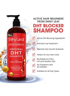 Shiny Leaf Anti-Hair Loss Shampoo With Biotin, for Men & Women - Sulfate-Free, Natural DHT Blocking Formula for Hair Growth, Thinning Hair Prevention, 16 Oz  - Image 3