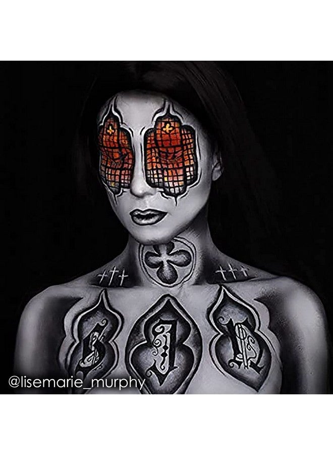 ميهرون كريم أساس ميهرون | ألوان للوجه والجسم وكريم أساس | مثالي للهالوين، ٠.٧٥ أونصة (٢١ غرامًا) (رمادي فاتح) - Image 1