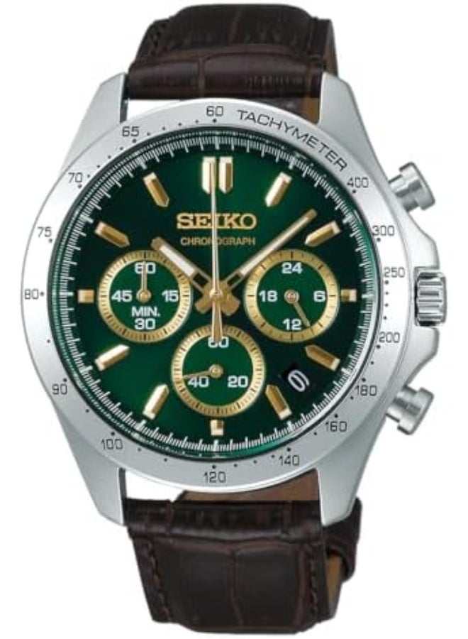 Seiko Spirit Chronograph SBTR017 'JDM'  Automatic Green Strap Men's - Image 1