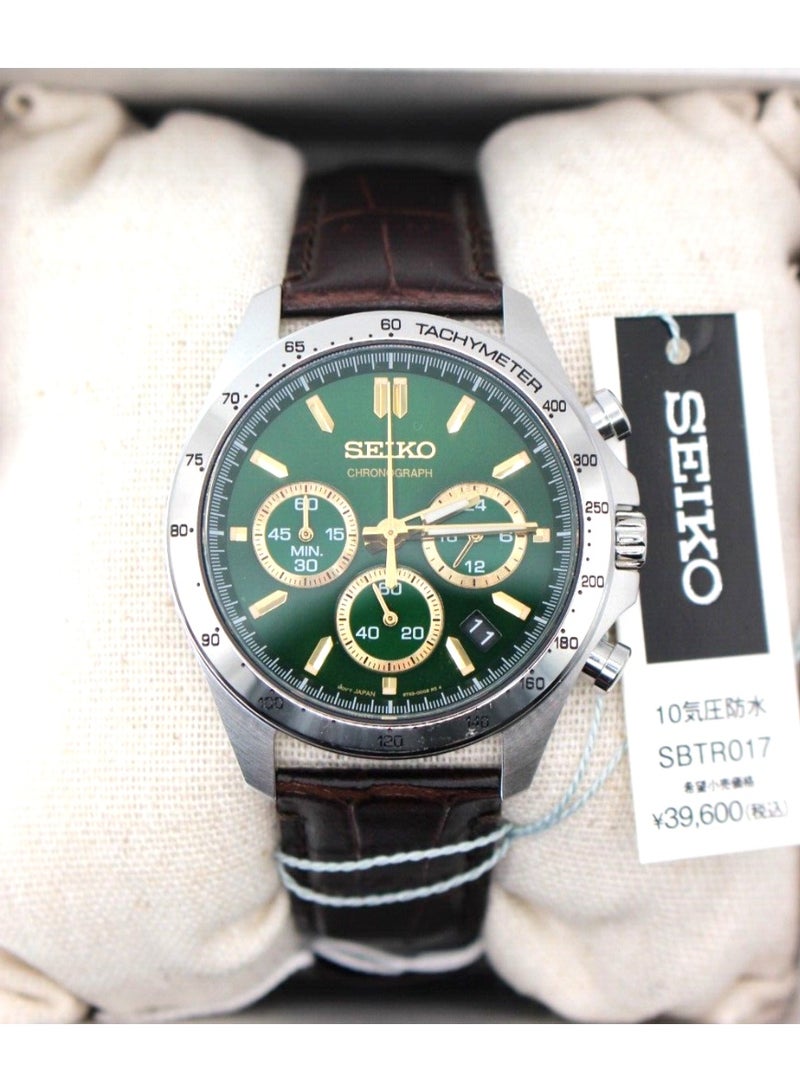 Seiko Spirit Chronograph SBTR017 'JDM'  Automatic Green Strap Men's - Image 2