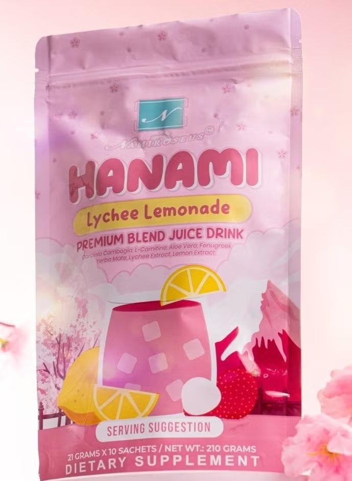 NAMIROSEUS HANAMI LYCHEE LEMONADE PREMIUM BLEND JUICE DRINK