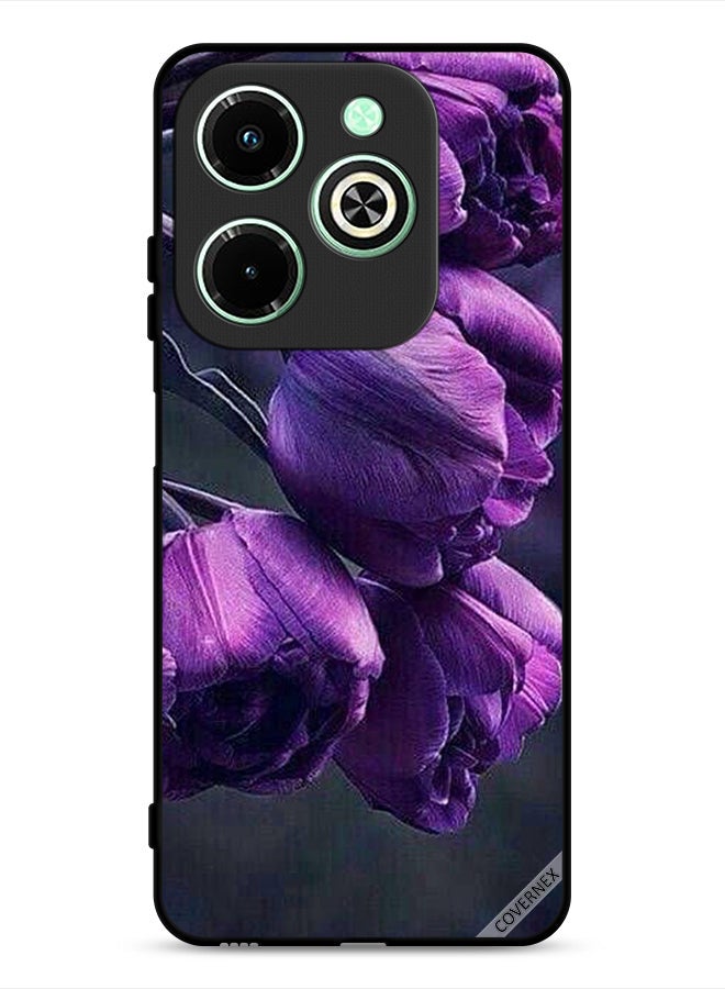 Covernex Infinix Hot 40i 4G Protective Case Cover Dark Flowers - Image 1