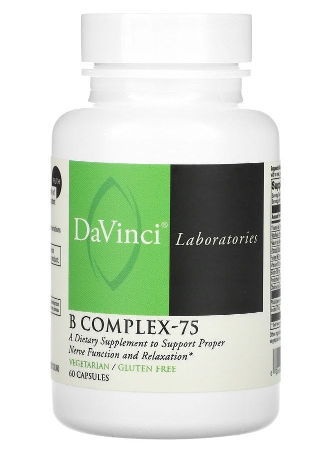 DaVinci Laboratories of Vermont - B Complex-75 60 Capsules - Image 1