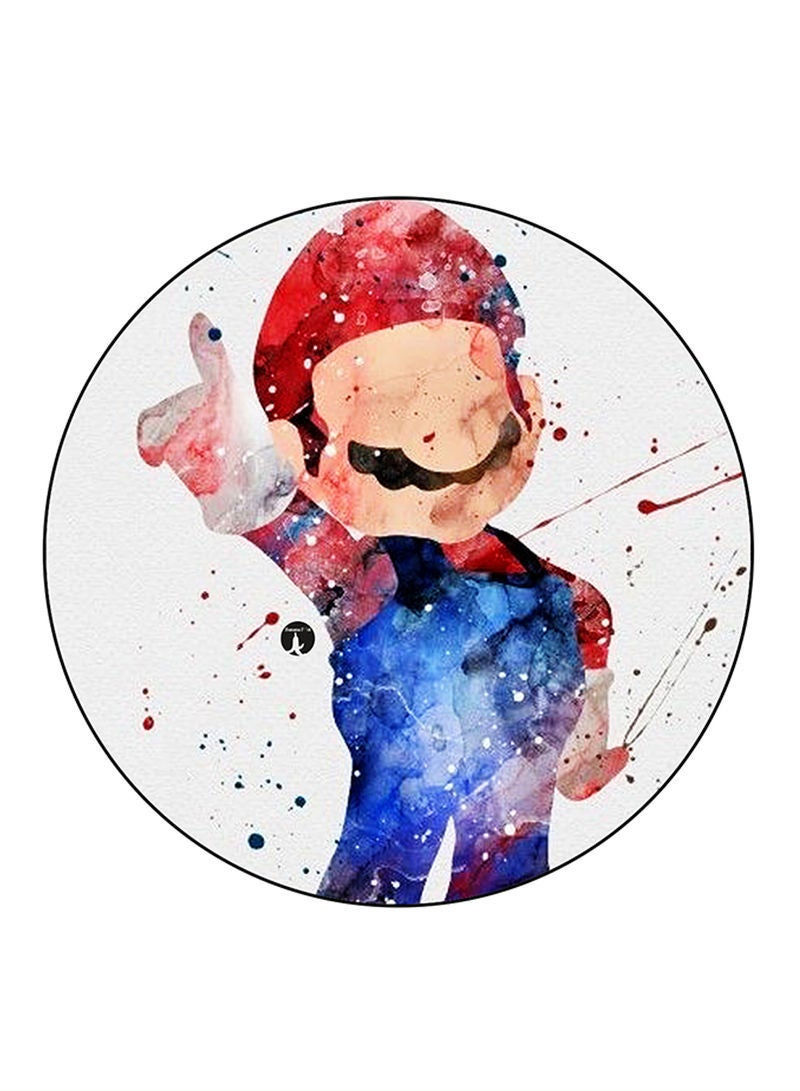 RKN The Video Game Super Mario Printed Round Pin Badge Multicolour - Image 1