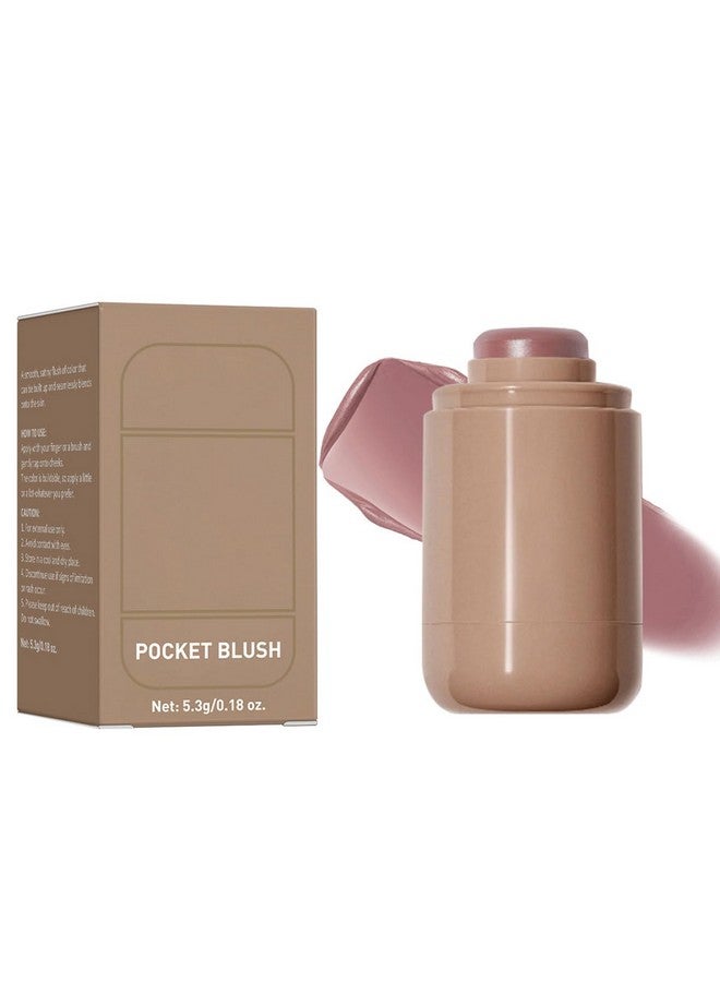 SHEEYOON Cream Blush stick, Natural-Looking Matte Finish Makeup Blush stick, Hydrating Long Lasting Lightweight Blendable Blush for cheeks (#5 Soft Mauve, 1 PC) - Image 1