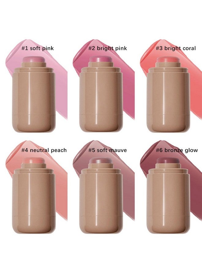 SHEEYOON Cream Blush stick, Natural-Looking Matte Finish Makeup Blush stick, Hydrating Long Lasting Lightweight Blendable Blush for cheeks (#5 Soft Mauve, 1 PC) - Image 3