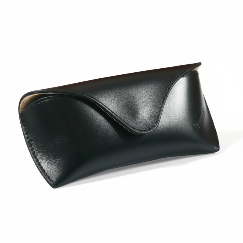 Revmark Genuine Leather Sunglass Case, Vintage Style - Image 1