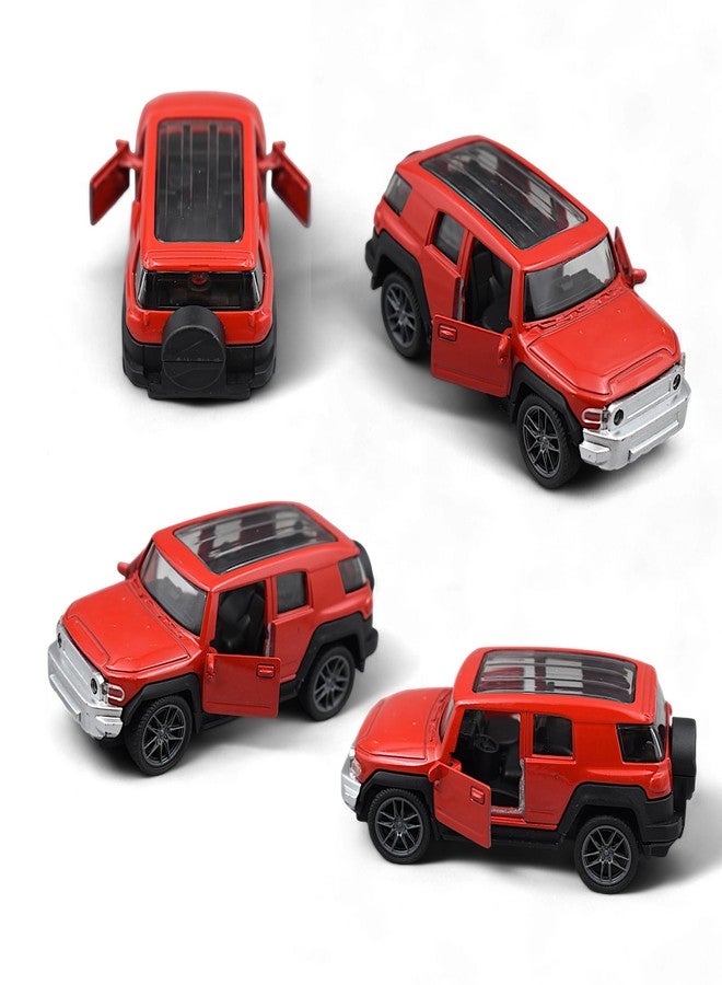 MASIPICKS� Jeep Car Toy 1:36 Exclusive Alloy Metal Pull Back Die-cast Car Diecast Metal Pullback Toy car with Openable Doors Boys Gifts Toys for Kids (Red) - Image 2