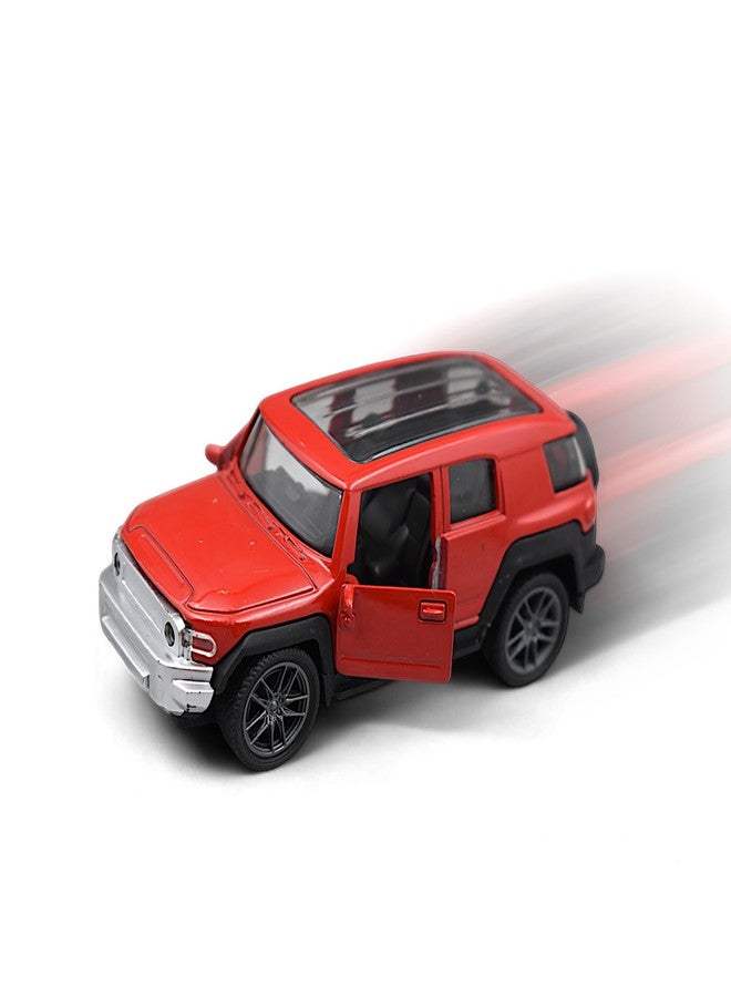 MASIPICKS� Jeep Car Toy 1:36 Exclusive Alloy Metal Pull Back Die-cast Car Diecast Metal Pullback Toy car with Openable Doors Boys Gifts Toys for Kids (Red) - Image 1