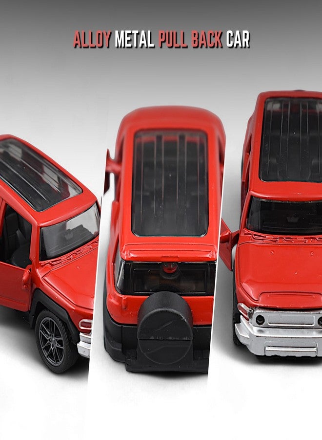 MASIPICKS� Jeep Car Toy 1:36 Exclusive Alloy Metal Pull Back Die-cast Car Diecast Metal Pullback Toy car with Openable Doors Boys Gifts Toys for Kids (Red) - Image 4