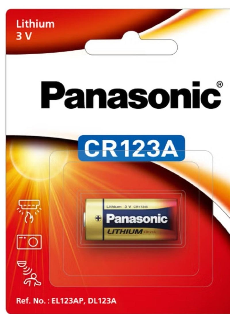Panasonic (CR123A) Lithium Battery, 3V Non-Rechargeable Battery Panasonic