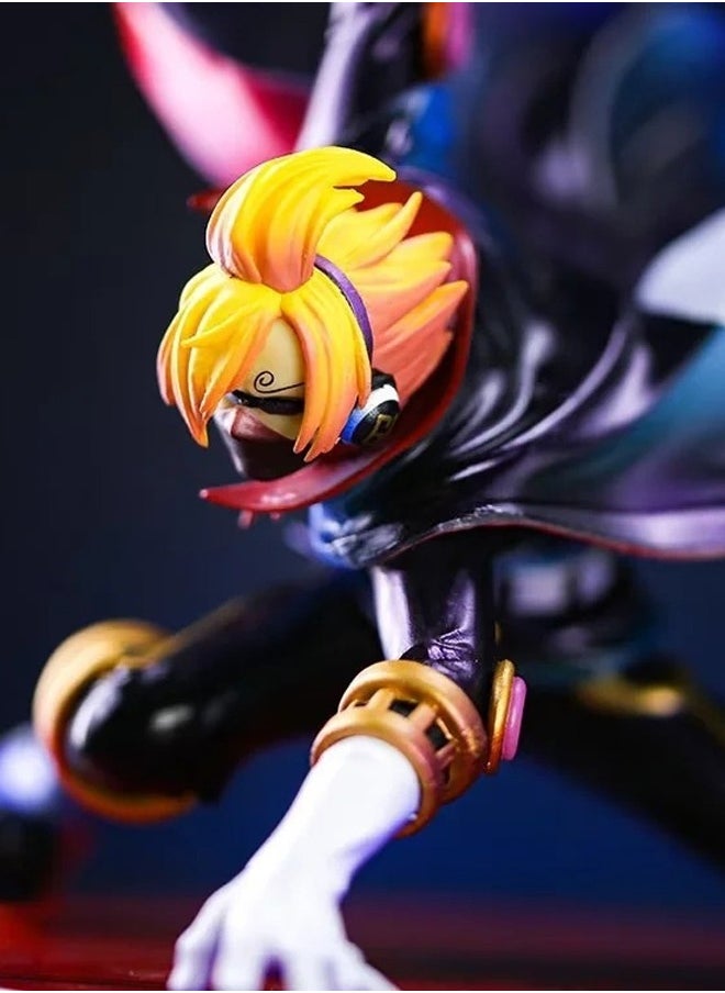 One Piece One Piece Invisible Black Sanji Action Figure Decorative Resin Sculpture Home Decor Statue, Art Figurine Home Ornament Decoration for Office, Living Room, Bedroom, Book Shelf, TV Cabinet, Desktop  - Image 4