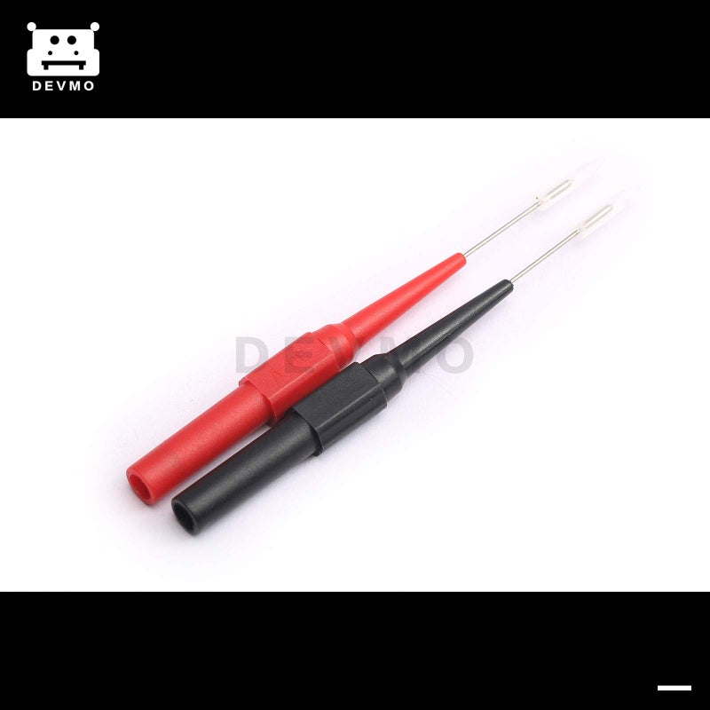 DEVMO 2Pairs Multimeter Test Lead Extention Back Probes Sharp Needle Micro Pin Stainless Steel Tipped Tip for Banana Socket Tester 4pcs - Image 2