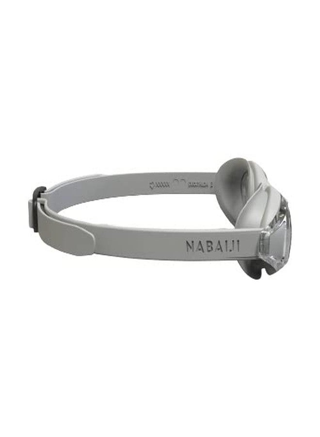 JPORA Swimming Goggles Clear Lenses Grey Adjustable Strap Without Cover - Image 4
