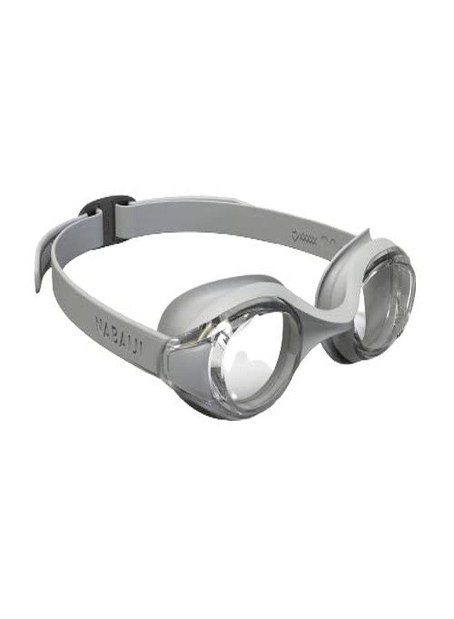 JPORA Swimming Goggles Clear Lenses Grey Adjustable Strap Without Cover - Image 1