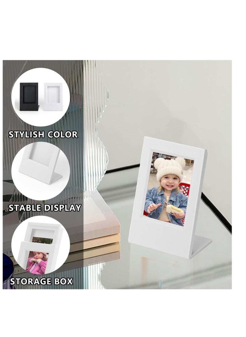 SYOSI - Instax Mini Picture Frame, 2x3 Mini Frame for Fujifilm Instax Mini 3-inch Films, PC Polaroid Picture Frame that Storage 10 Photos Desk Photo Display - 4 Pack - Image 1