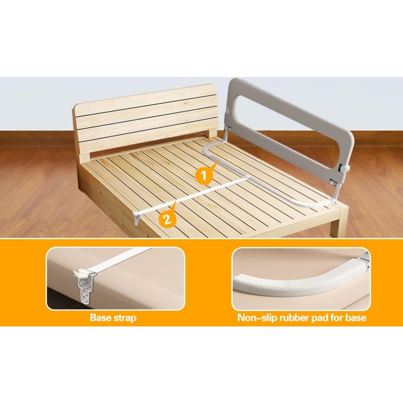 BOOM Toddler Bed Rails for Crib, Foldable Bed Rail for Toddlers, Adjustable Heights Portable Bedrail Extra Tall Child Safety Side Railing Guards for,for Queen Full King Twin Crib Bunk Size Bed - Image 5