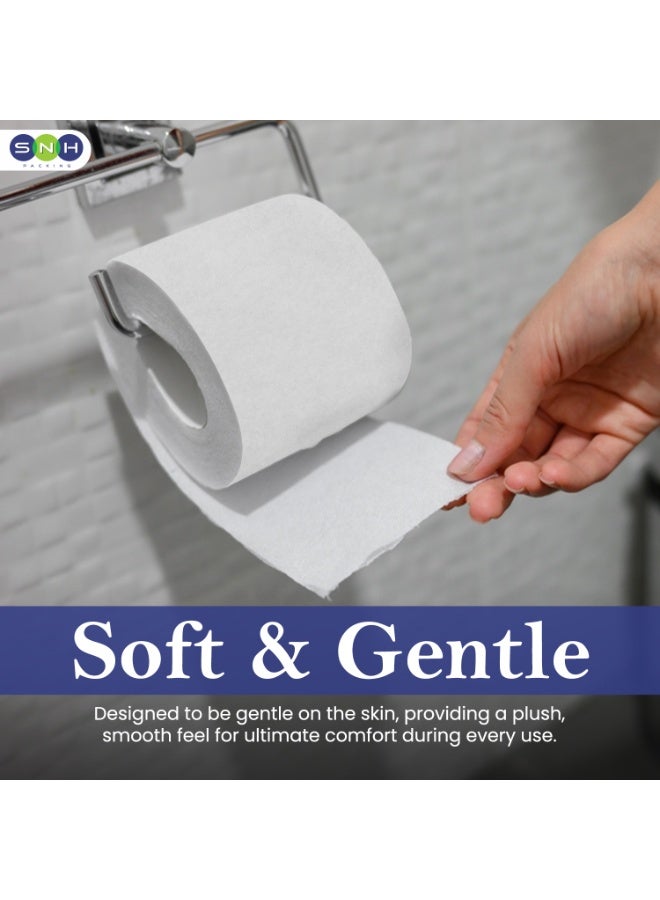 SNH Packing Soft N Hygienic Toilet Paper Tissue Roll Pack of 20, Embossed, 400 Sheets x 2 Ply - Image 3