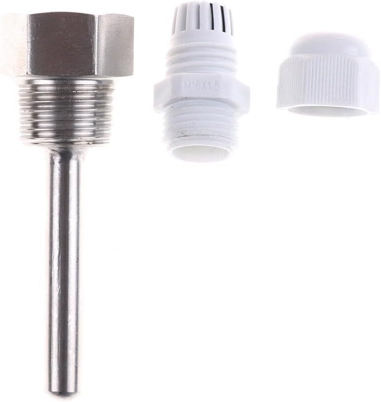 أنبوب حماية مسبار استشعار درجة الحرارة من الفولاذ المقاوم للصدأ 1/2 NPT خيط مقياس الحرارة بطول 50 مم وقطر خارجي 8 مم - Image 5