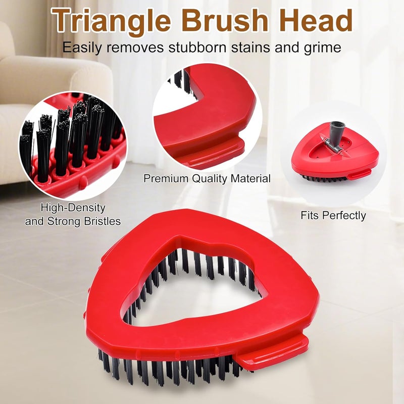 Heuihm Mop Heads Replacement for Ocedar EasyWring 1 Tank Spin Mop System,Include 2 Microfiber Spin Mops Replace Heads&2 Chennile Mops Heads Machine Washable with Scrubber Mopp Head and Base for Cleaning - Image 5