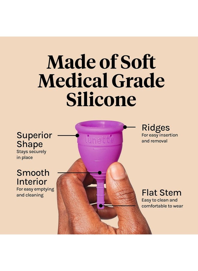 Lunette - Reusable Menstrual Cup, Model 2 Period Cup For Moderate To Heavy Flow, Clear - Image 1