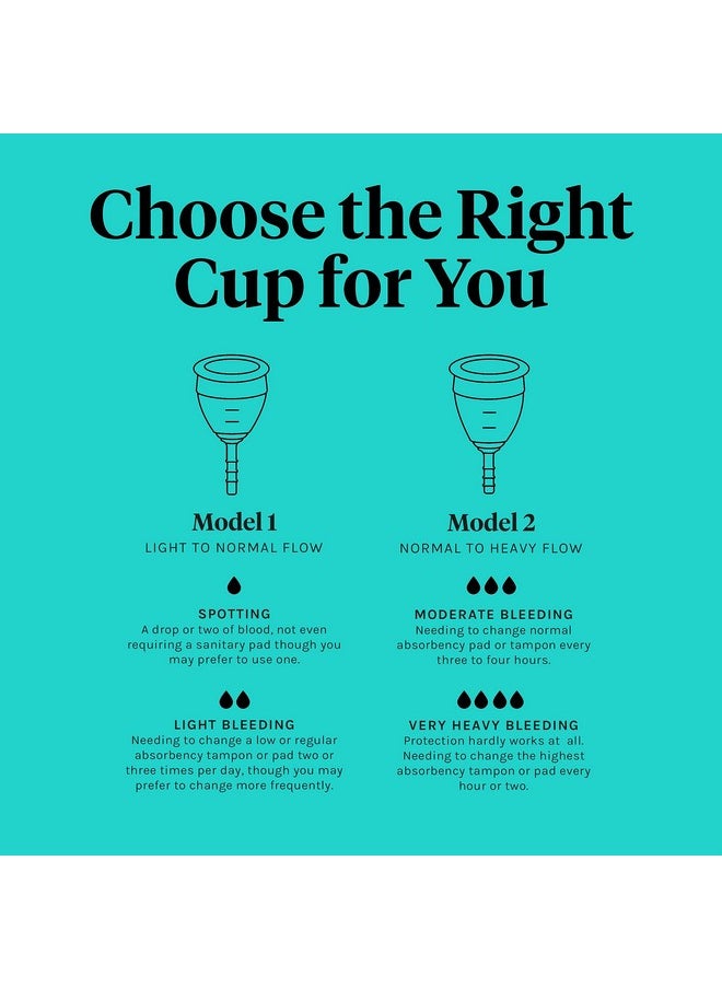 Lunette - Reusable Menstrual Cup, Model 2 Period Cup For Moderate To Heavy Flow, Clear - Image 1