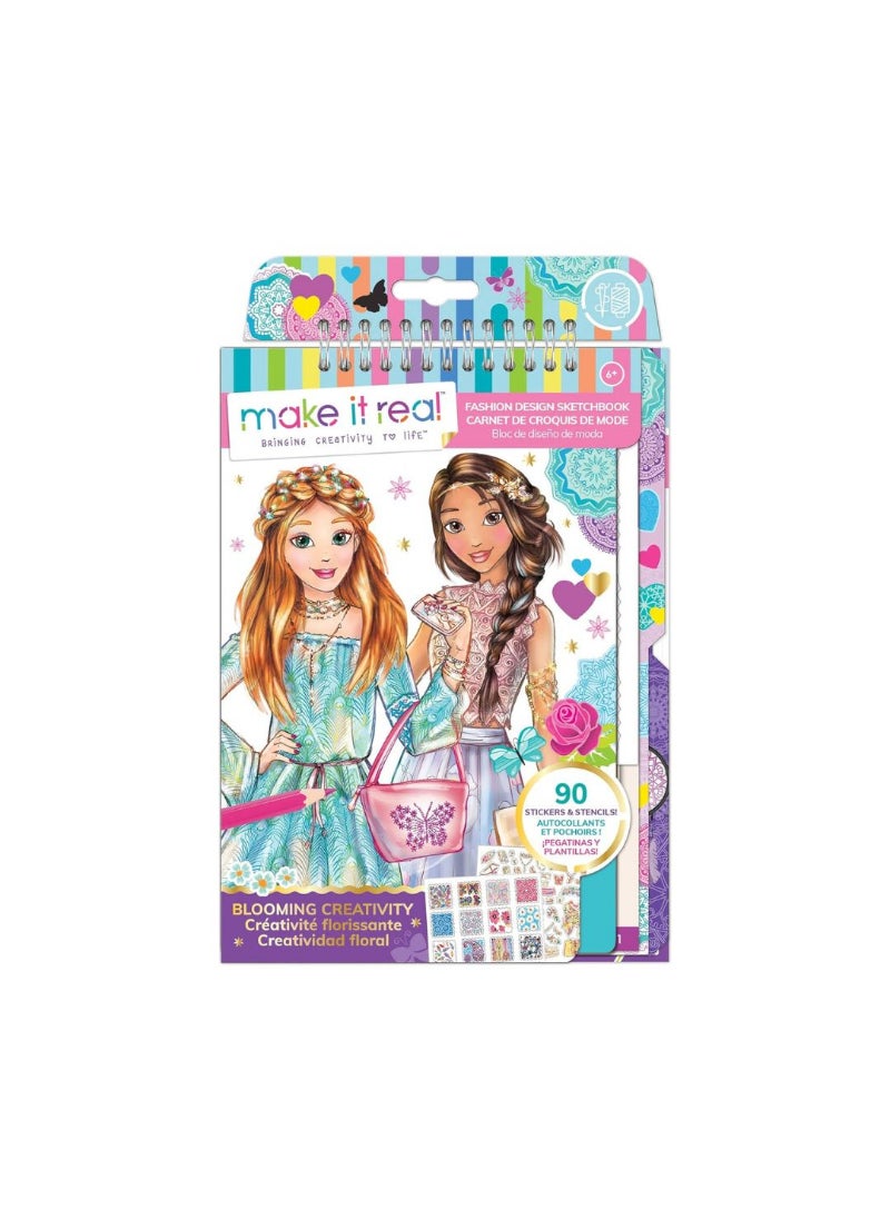Make It Real Make It Real Blooming Creativity Fashion Design Sketchbook 