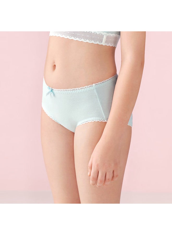Maniform Mannifen Teen Cotton Women'S Underwear With Bow Mid-Rise Triangle Panties Cute - Image 2