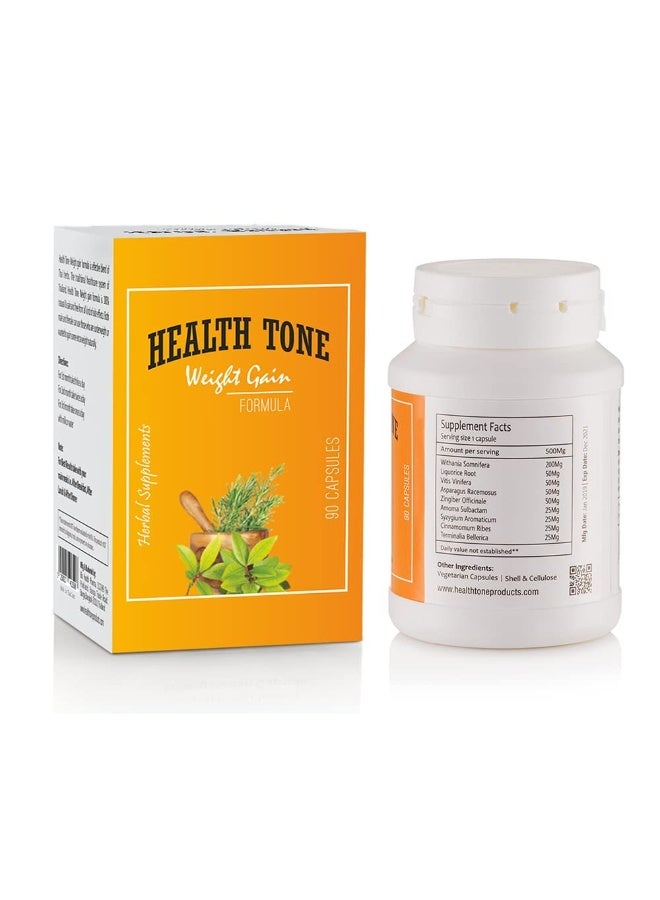 Health Tone Pack of 90 Capsules Health Tone Weight Gain Capsules 500mg - Image 3