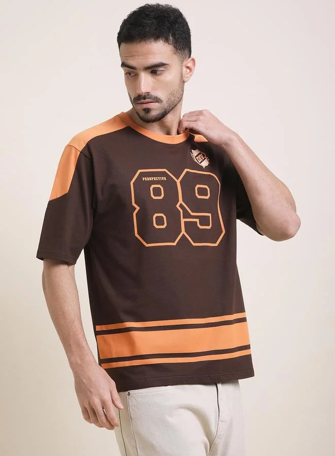 Difference of Opinion Men Oversized Short Sleeve Printed T-Shirt