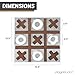 Play Platoon Magnetic Tic Tac Toe Game Large Metal and Wooden Wall Mounted Board Games 135 Inch Table Top or Wall Mounted Farmhouse Rustic for Game Room Barnwood - Image 4