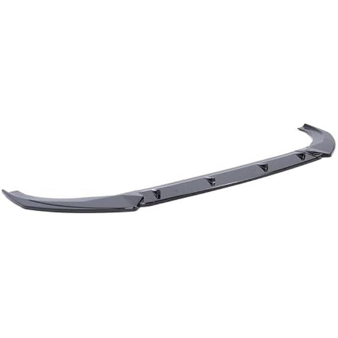 Brilluxa Front Bumper Lip, Glossy Black 3-Section Splitter, Racing Style Spoiler Kit, Compatible with Audi S Line 8V Pre-Facelift 2013-2016, Front Splitter Body Kit Replacement - Image 3
