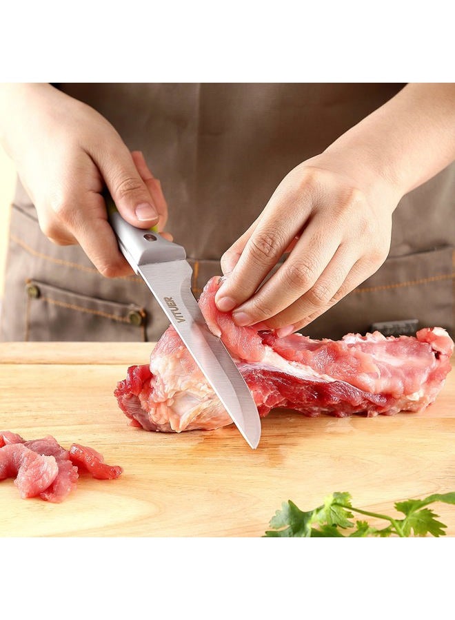 VITUER 6PCS Fillet Knives (3PCS Filet Knife and 3PCS Knife Cover), 6 Inch Curved Boning Knife for Meat, Fish, Poultry, Cutting, Trimming, German Steel, PP Handle - Image 5