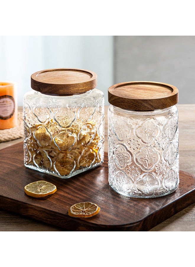 Newair Glass Jar Airtight Container Food-grade Tangerine Peel Storage Jar Candy Snacks Sugar Storage Container Tea Storage Bottle - Image 1