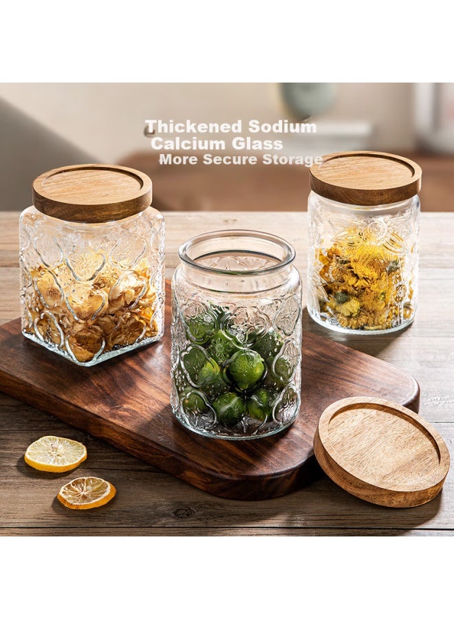 Newair Glass Jar Airtight Container Food-grade Tangerine Peel Storage Jar Candy Snacks Sugar Storage Container Tea Storage Bottle - Image 4
