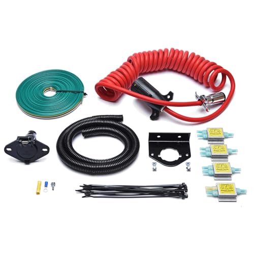 Roadmaster 15267 All in One Towed Vehicle Wiring Kit with 7-to-6 Wire Power Cord | Excludes Vehicles with Variable Voltage | Crafted from Fine Materials | Easy Installation - Image 1