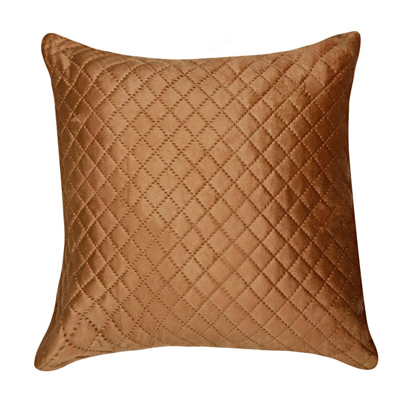KINGLY 5 Packs Neutral Decorative Cushion Pillow Covers for Living Room Couch Bed Sofa, Rustic Farmhouse Home Decor, Soft Plush Striped Corduroy Square Cushion (16 x 16 Inch) (Gold) (Pack of 5) - Image 2