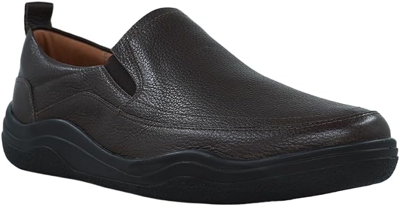 Hush Puppies أحذية هاش بايبيز جلد بني داكن سهلة الارتداء - Image 1