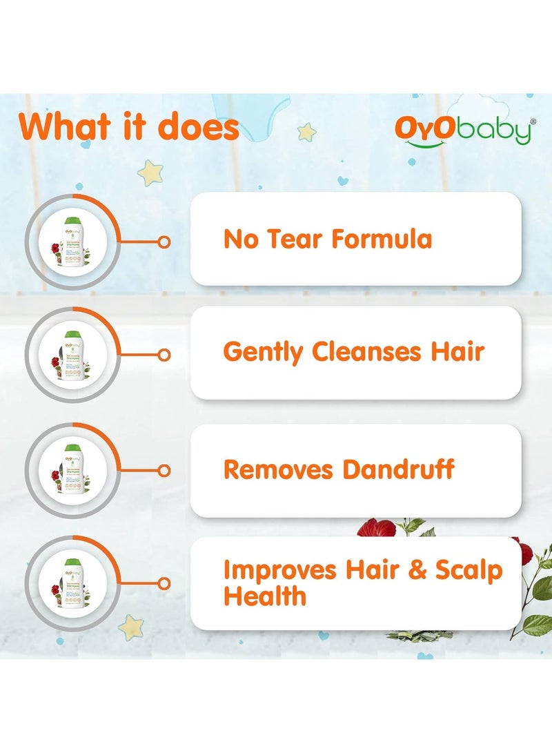 OYO BABY Nourishing Daily Moisturizing Baby Shampoo Tear Free Formula with Hibiscus Khus & Lemon 200ml - Image 5