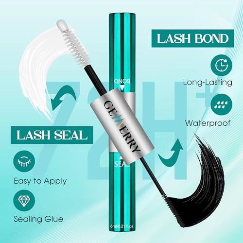 GEMERRY Eyelash Extension Kit Thick Curl Fluffy Clusters Kit With Lash Bond and Seal, Tweezers, DIY Lash Extension (80P-10-18mm) - Image 3