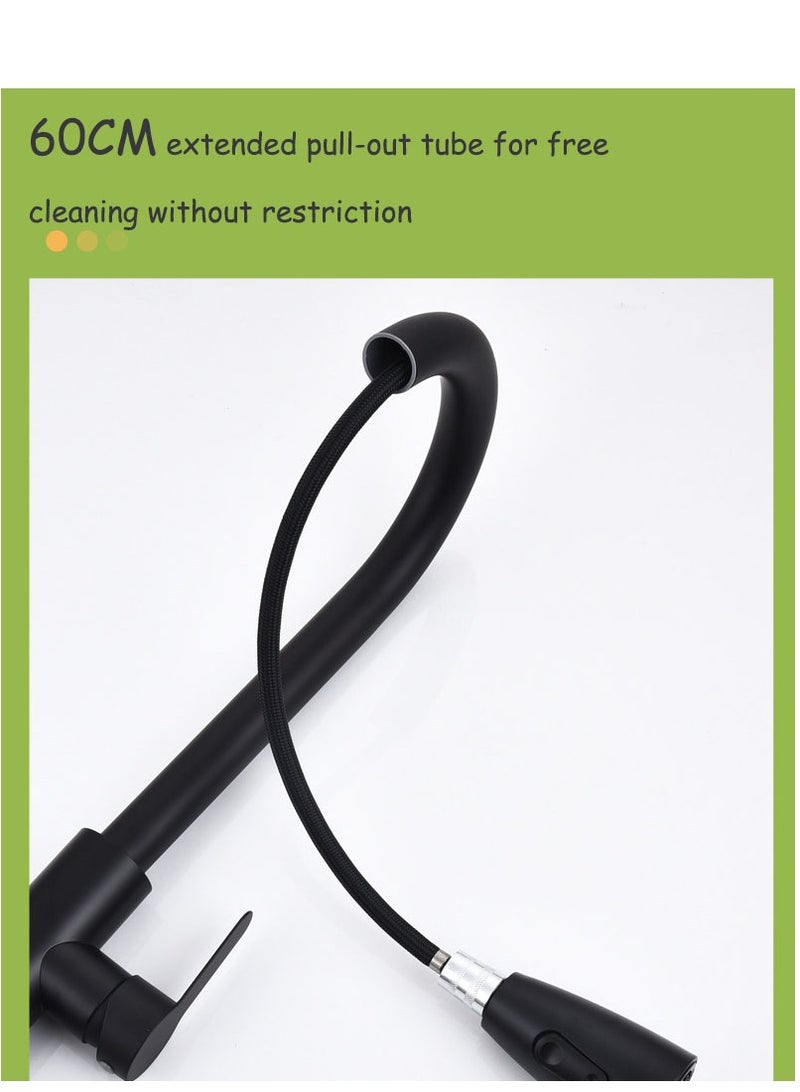 Captaintech High Arc Kitchen Faucet with Pull Down Sprayer, Single Handle Kitchen Sink Faucet with Deck Plate, Stainless Steel Brushed Nickel Finish - Image 4