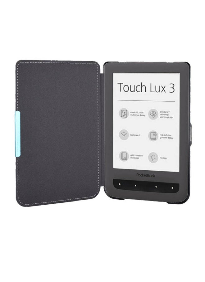 Generic - Pocketbook626 Electronic Book Protective Cover Touch Lux23 Magnetic Attraction PU Leather Shell Simple Style In Stock-Color:Red-Applicable Model:Pocketbook Touch Lux2/3(PB 626) - Image 1