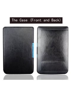 Pocketbook626 Electronic Book Protective Cover Touch Lux23 Magnetic Attraction PU Leather Shell Simple Style In Stock-Color:Red-Applicable Model:Pocketbook Touch Lux2/3(PB 626)