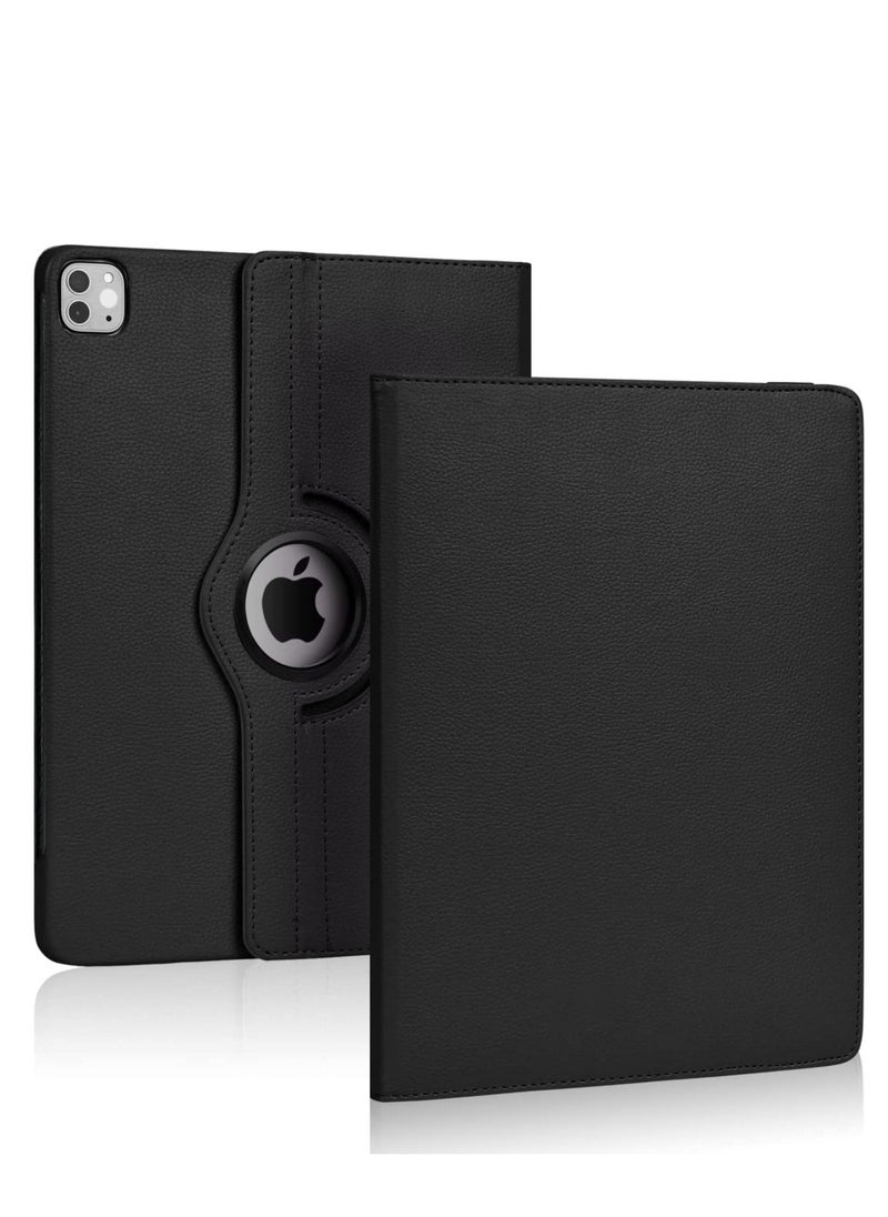 ipad pro 12.9 inch 2nd & 1st Gen case Cover for Model MP6G2LL /A MQDA2LL /A MPLL2LL /A ML0F2LL /A ML3K2LL /A ML0N2LL /A ML0R2LL /A with Rotating Stand Auto Sleep/Wake Black